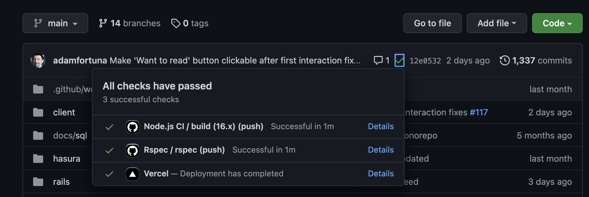 GitHub actions
